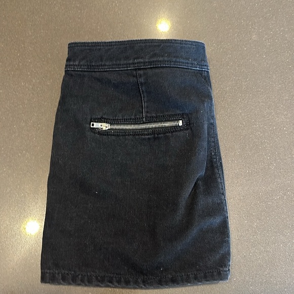 Isabel Marant carly black denim mini skirt sz 42 french/ 10 us - Picture 4 of 11